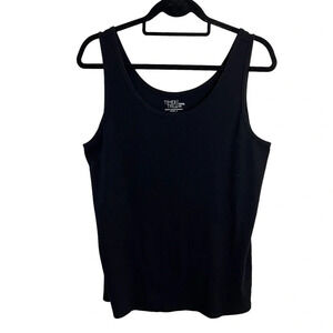 Time and Tru Black Tank Top Plus Size XXXL Round Neckline Sleeveless Pullover